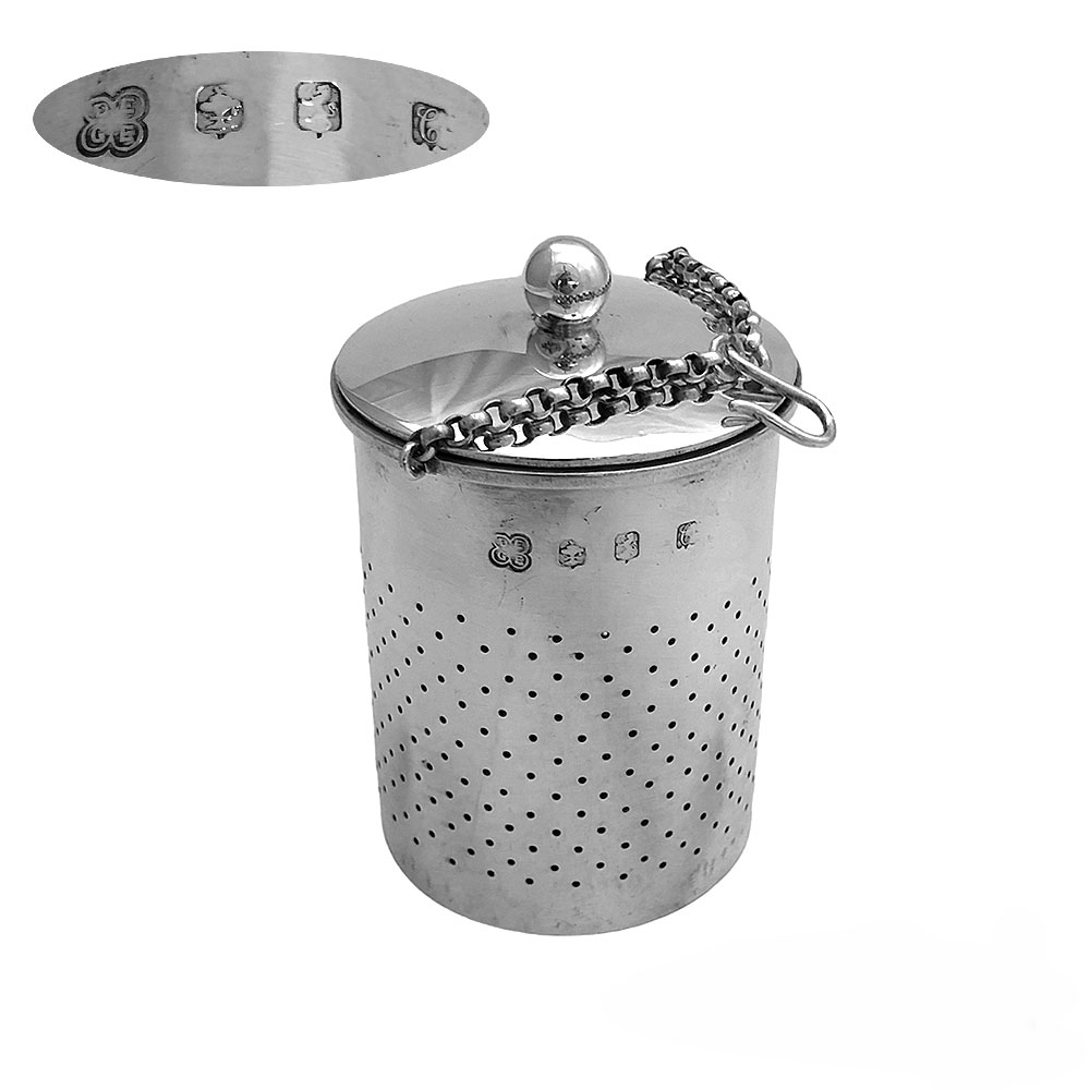 Scottish  Silver Tea Infuser Circa 1899